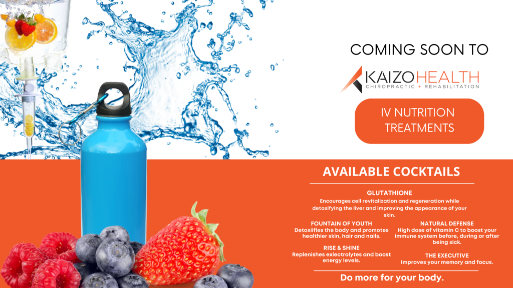 list of iv nutrition services offered at kaizo health coming in 2023