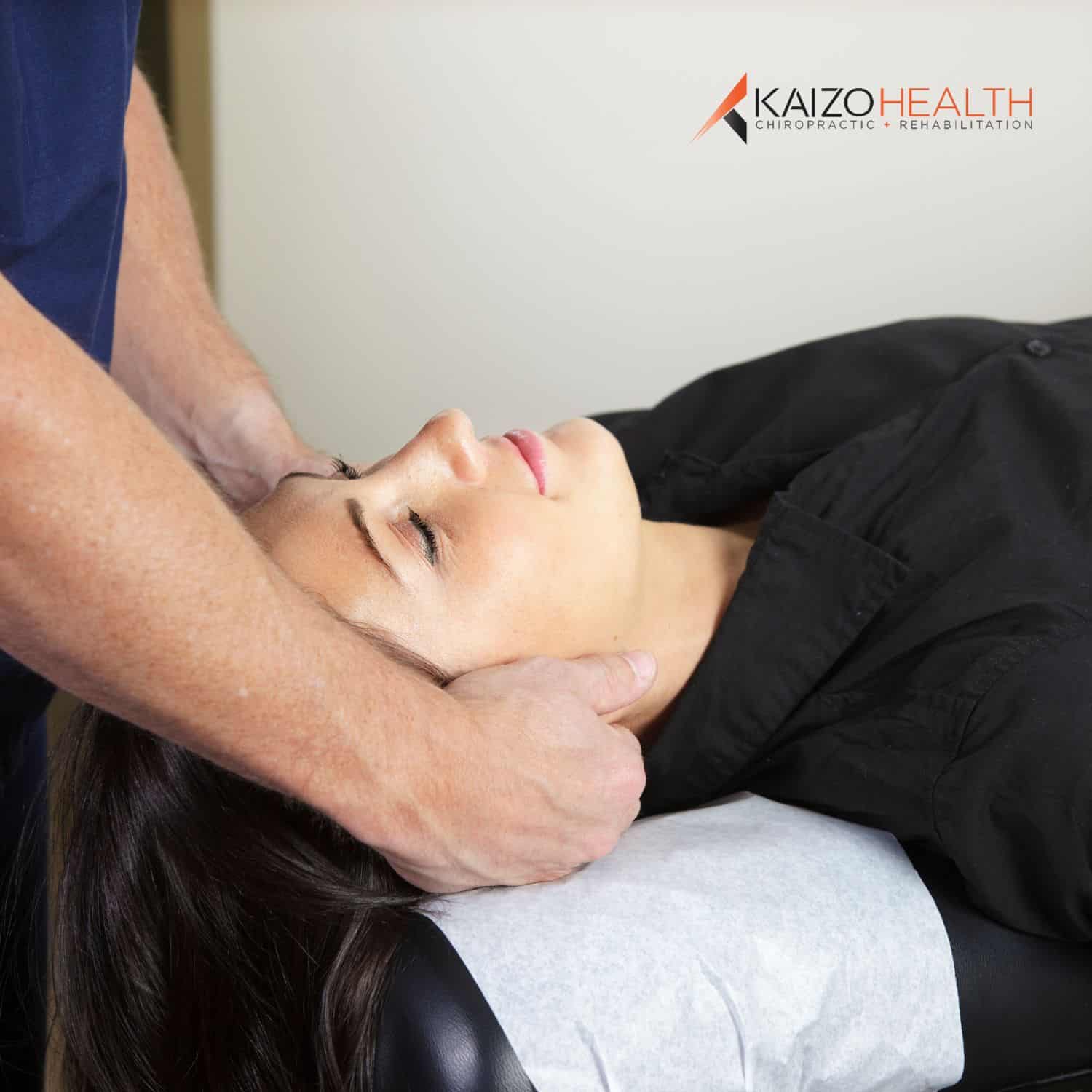 Rockville Chiropractor Image of a woman being treated by a chiropractor in rockville